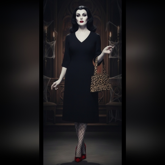 Vintage 60s Edith Small LBD Medium - Picture 2 of 13